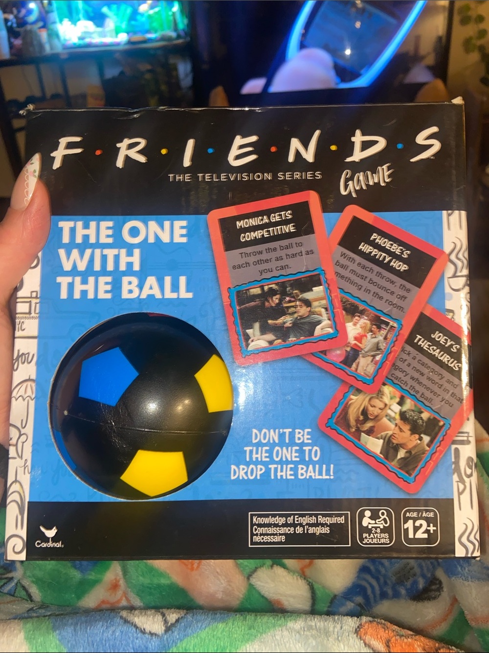 FRIENDS Party Game with Black, Blue & Yellow Ball